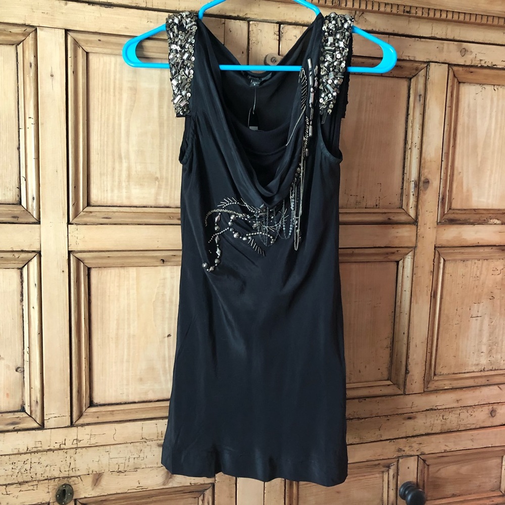Hannah Jo Silk Chains and Studs Blouse NWT!